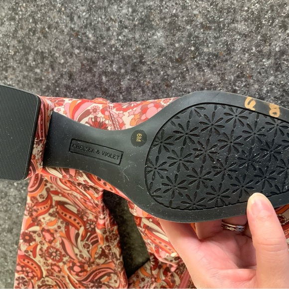 Chelsea & Violet Floral Paisley Boots - Picture 2 of 7